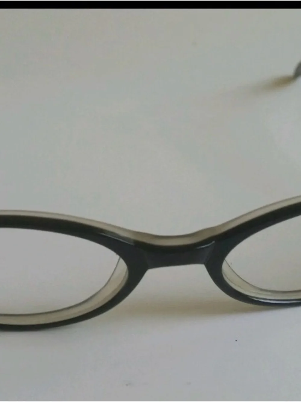 Jones New York Black Plastic & Metal Frame Eyeglasses 47-18-135 Office Siren 90s